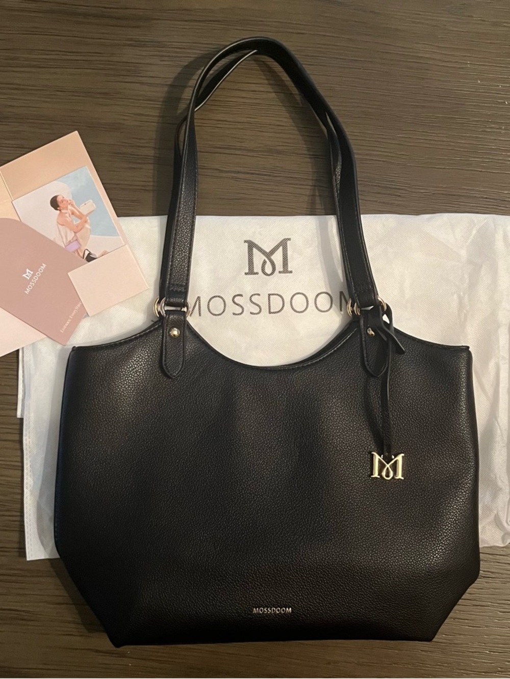 Mossdoom Iona Shoulder Bag - Large Black - Korean Style